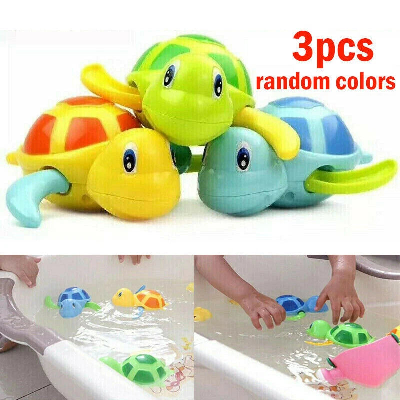 Floating Turtle Bath Toy for Kids (3 Pcs)