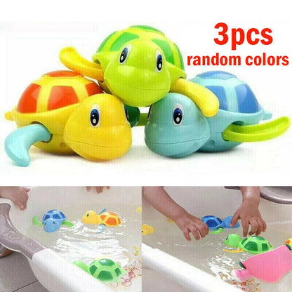 Floating Turtle Bath Toy for Kids (3 Pcs)