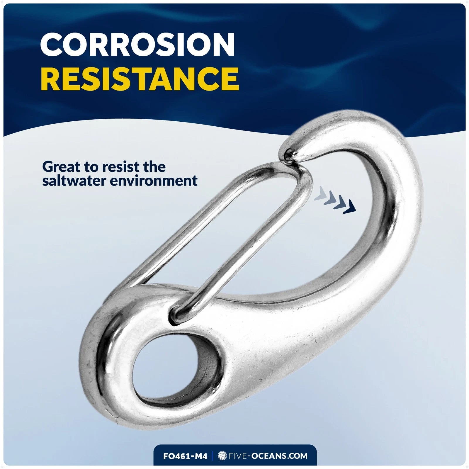 2" Snap Hook 4-Pack for Sailboat (316 Stainless Steel)