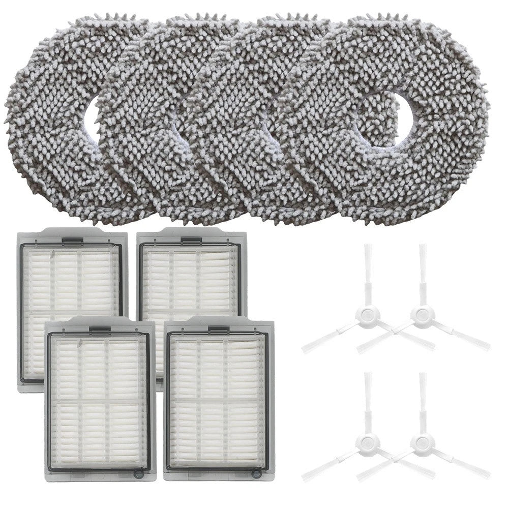 HEPA Filter Mop Pad Side Brush Kit for Polaris PVCRAC