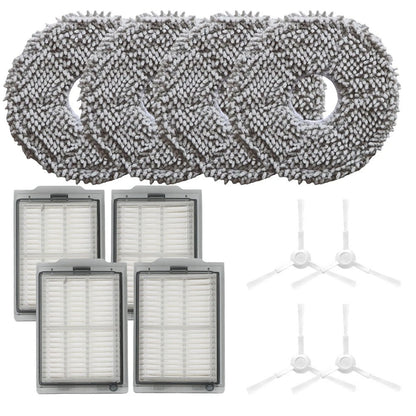 HEPA Filter Mop Pad Side Brush Kit for Polaris PVCRAC