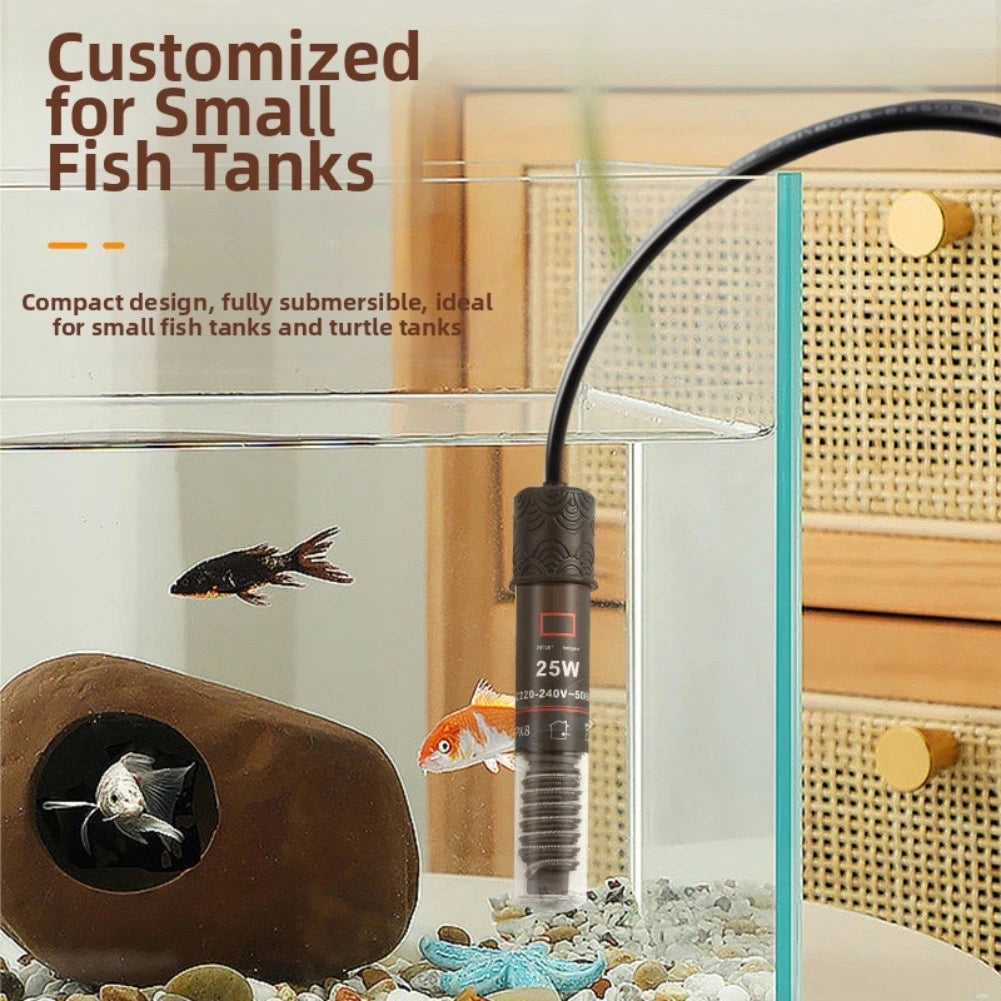 10W Automatic USB Aquarium Heater for Compact Tanks (26°C)