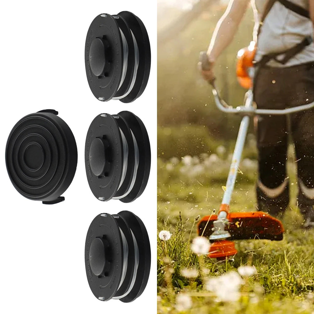 Set of 2 Spools Cap Cover for Einhell GC-ET 4530 (3405685)