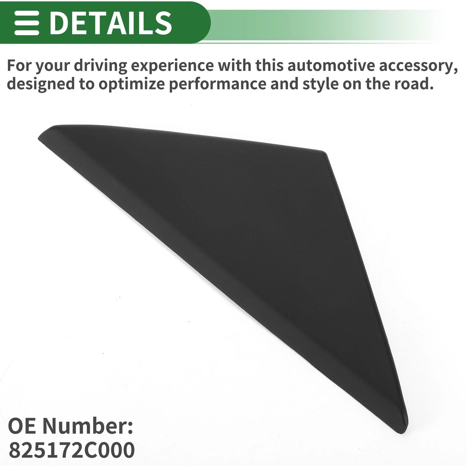 Front Left Side Door Pillar Window Trim Replacement for Hyundai Tuscani (2001–2008)