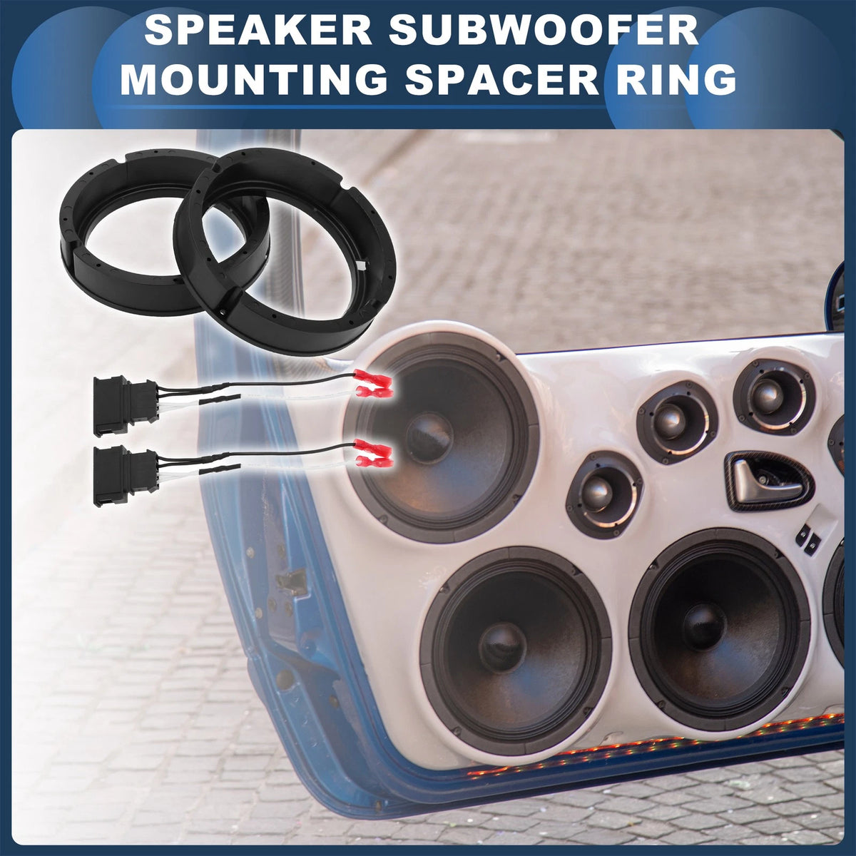 Tweeter Speaker Spacer Ring Adapter for Volkswagen Golf MK7 (2015–2020)