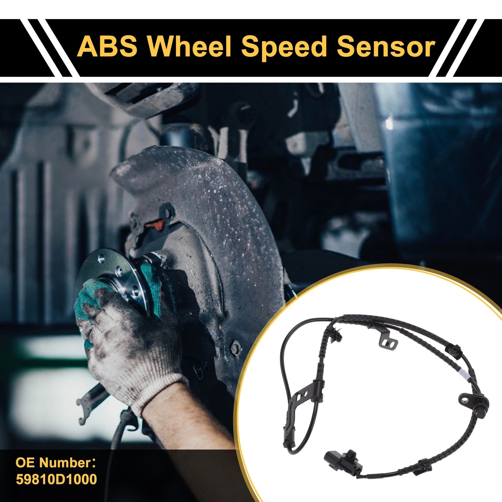 ABS Wheel Speed Sensor No. 59810D1000 for Kia K4 (2014–2017)