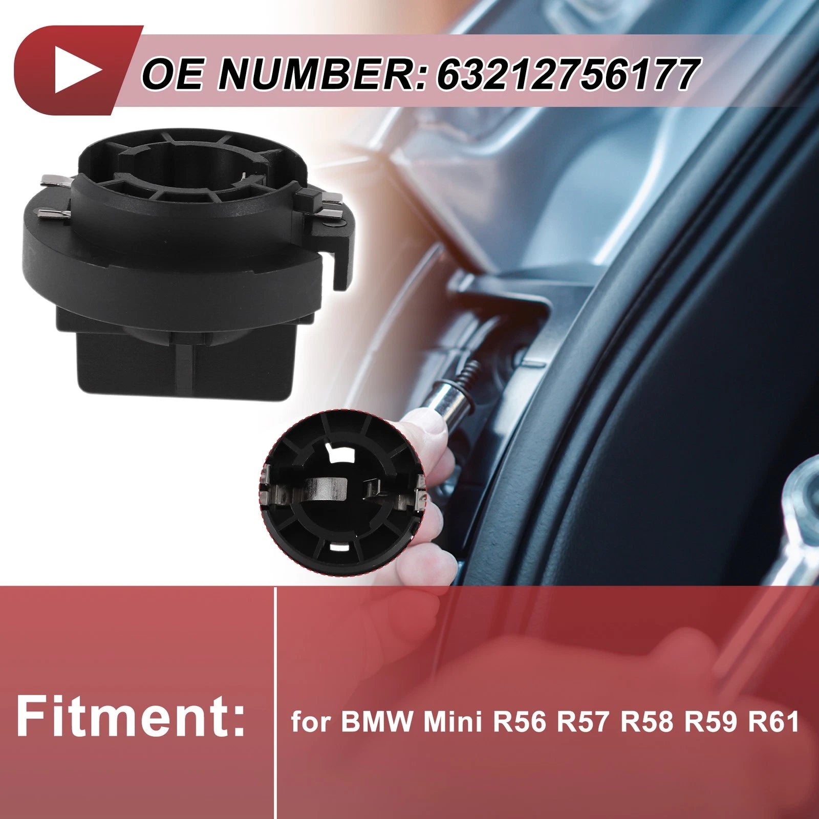 Tail Lamp Socket Replacement for BMW Mini R56 R57 R58 R59 (2006–2015)