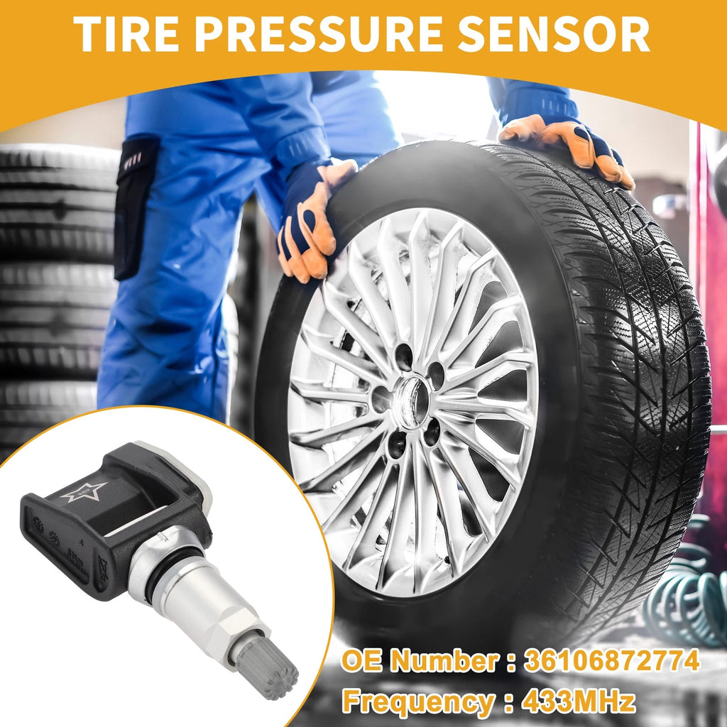 Tire Pressure Sensor Replacement for BMW 530e (2018–2021) TPMS 433MHz
