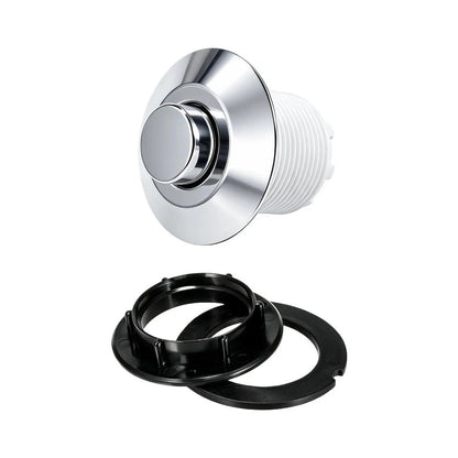 Toilet Air Flush Button for DIY Installation - Matte Black Plastic