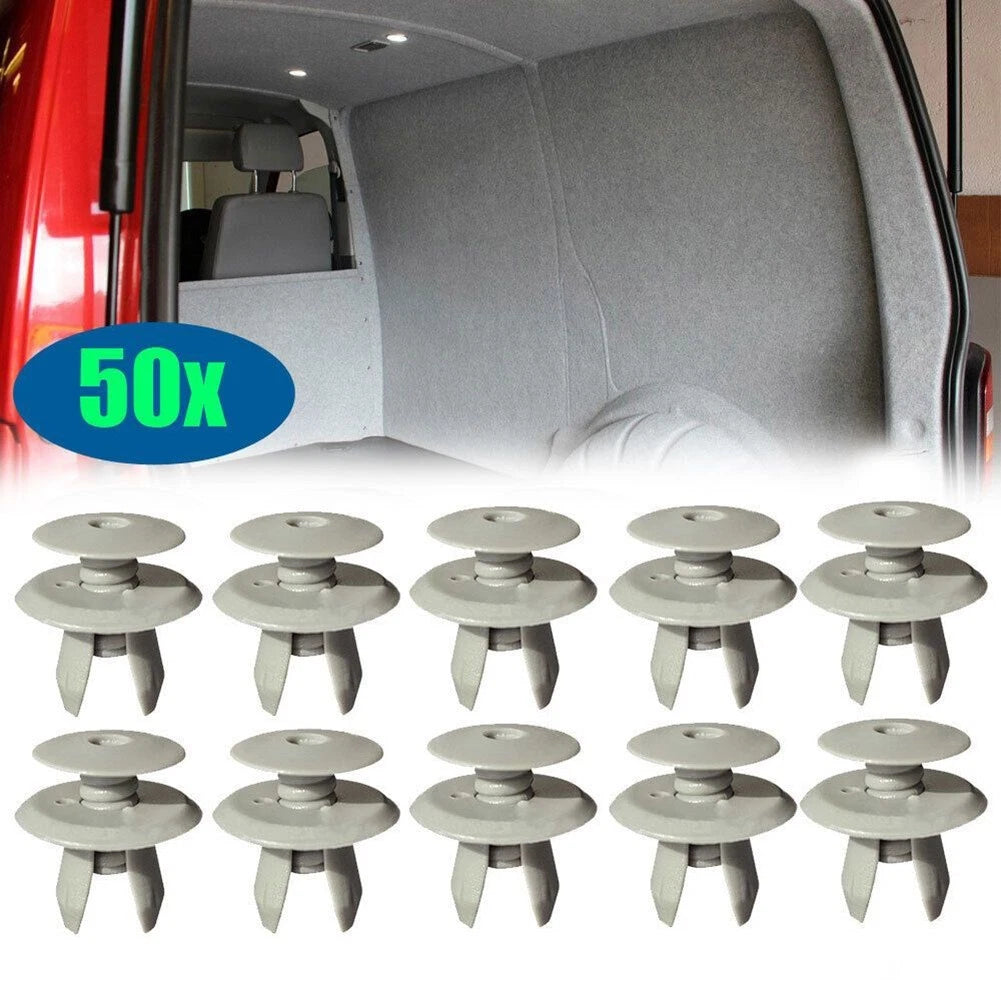 Lining Clips for Car Trim Panel Door Panel (Grey Plastic)