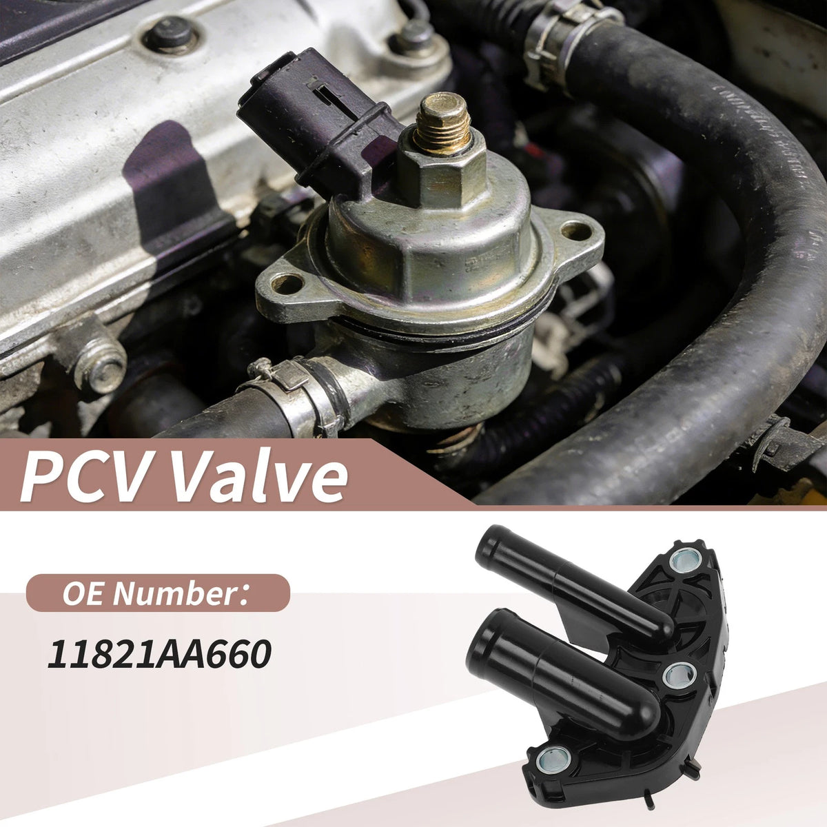 PCV Valve Replacement for Subaru Forester 2.5L (2011–2018) Plastic Metal