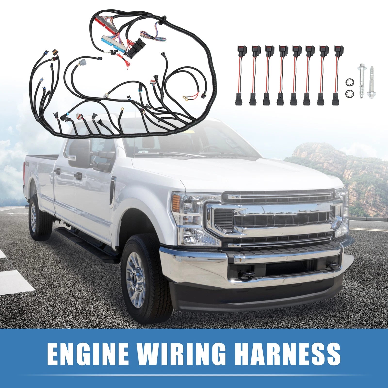 Engine Wiring Harness Set Replacement for Chevy GMC Cadillac Hummer Trucks (1999–2007)