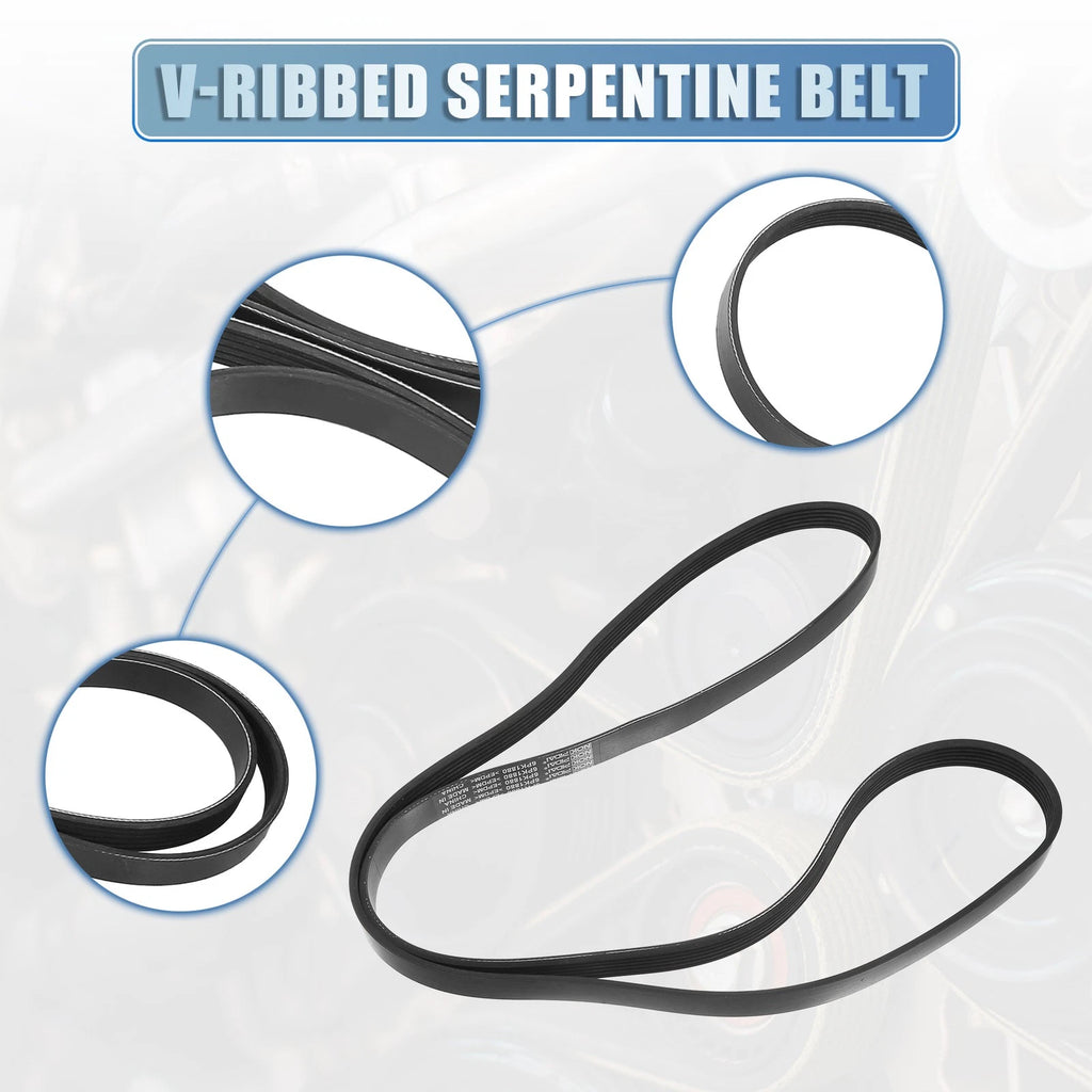 V-Ribbed Serpentine Drive Belt Replacement for Toyota Corolla (2003–2008)