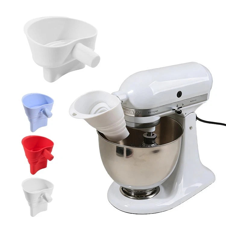 Silicone Spill Foldable Flour Funnel for KSM150 Tilt Head Mixers