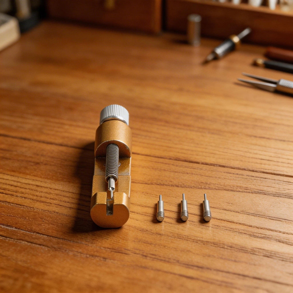 Watch Link Pin Tool with Spring Bar Remover for Strap Adjustment