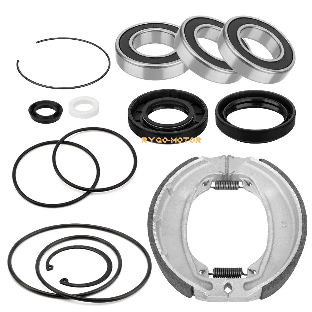 Rear Axle & Brake Bearing Seal & Shoes Kit for Honda Sportrax 250 TRX250EX (2001–2008)