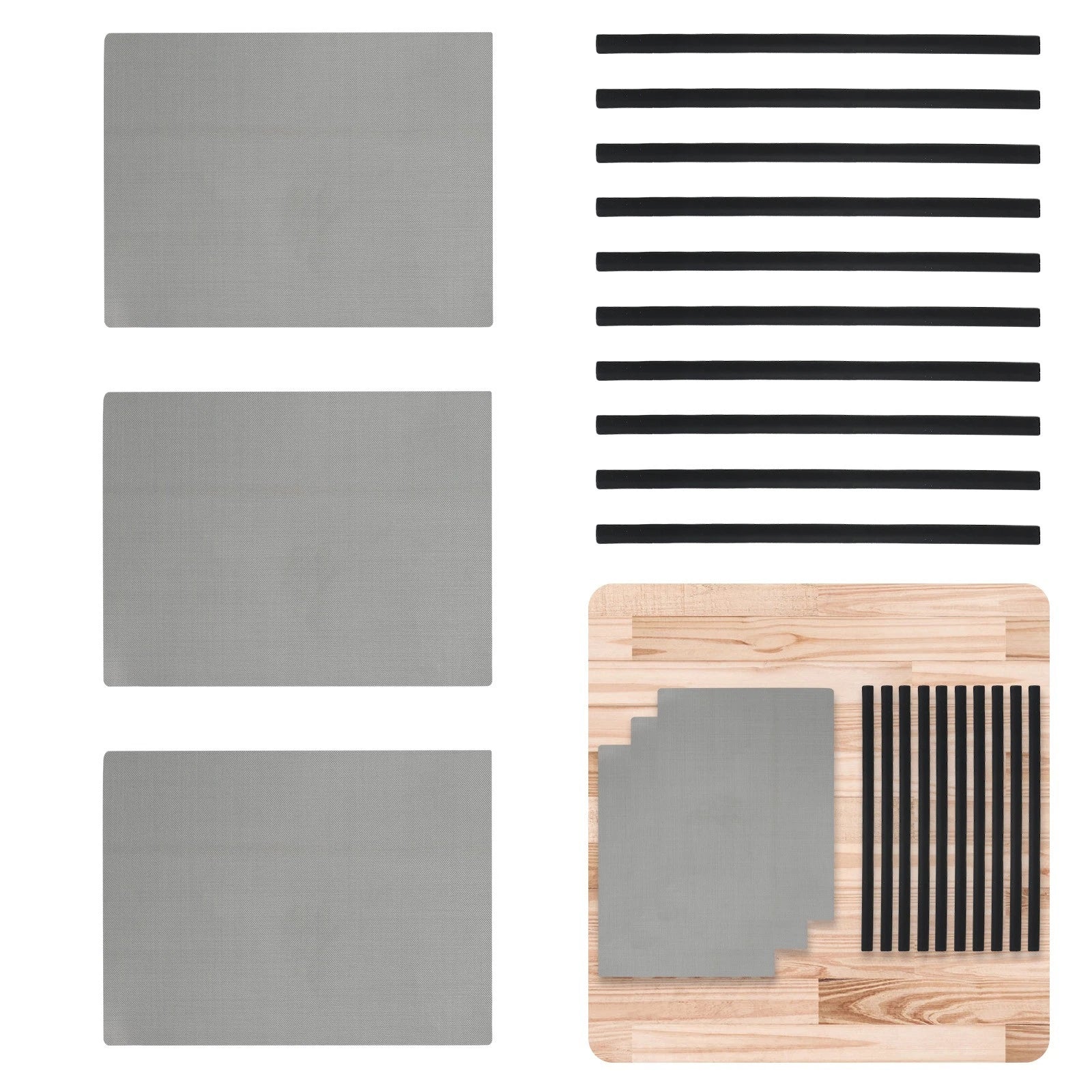 Plastic Welding Kit 10 Rods and Mesh for TPO and PP Applications