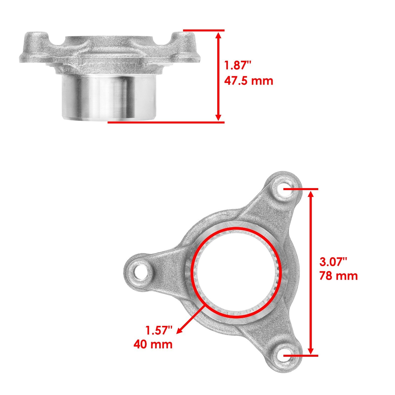 Rear Brake Disc Rotor Hub Flange Replacement for Honda (1992–2001)
