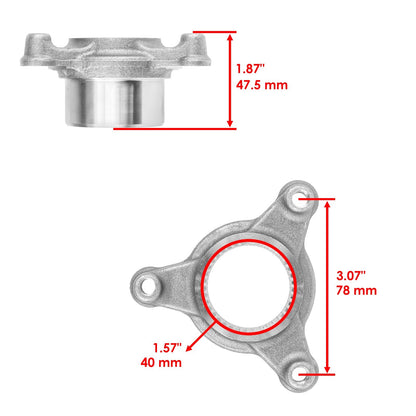 Rear Brake Disc Rotor Hub Flange Replacement for Honda (1992–2001)