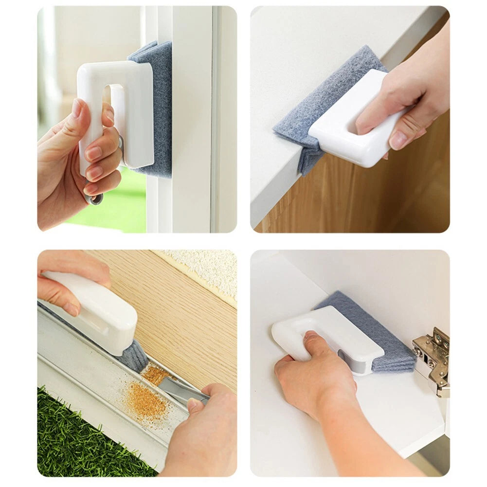 Groove Brush for Home Cleaning (Comfortable Grip, Ergonomic Handle)