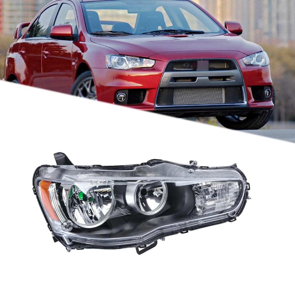 Right Side Halogen Headlight Assembly for Mitsubishi Lancer (2008–2017)