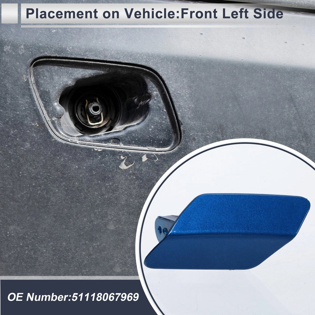 Front Left Headlight Washer Nozzle Cover Cap for BMW 320i (2005–2013)