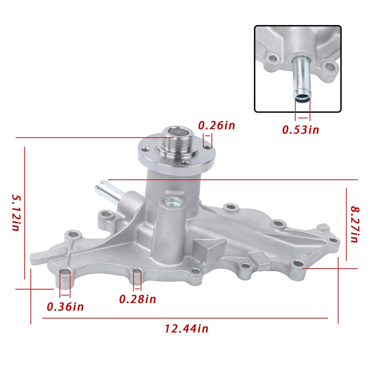 Engine Water Pump AW4095 for Mazda B3000, Ford Aerostar, Ranger (1995–2008)