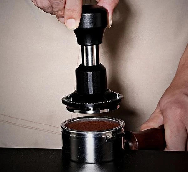 58mm Stainless Steel Coffee Tamper with Spring Mechanism