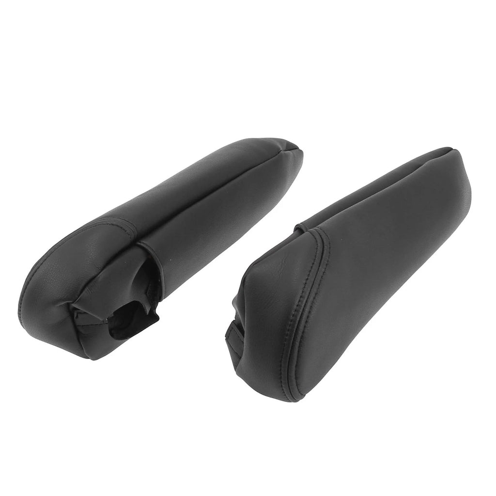 Front Seat Armrest Cover Microfiber Leather Black for Toyota Sienna (2011–2020)