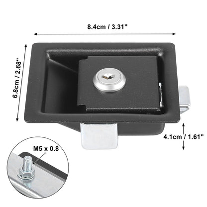 Paddle Door Latch Handle Knob Replacement with Keys for RV Truck Trailer (2)