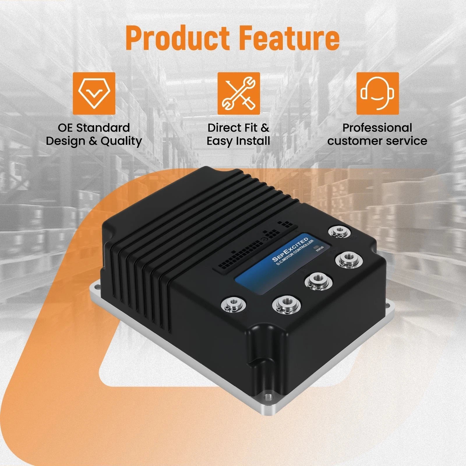 Motor Controller 0-5KΩ for Curtis 1268 DC EZ-GO Golf Carts (SepEx)