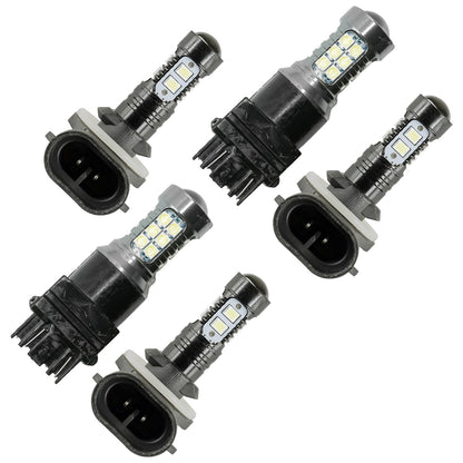 Caltric LED Headlight Bulbs And Tail Light Bulbs for Polaris RZR 900 (2014–2014)
