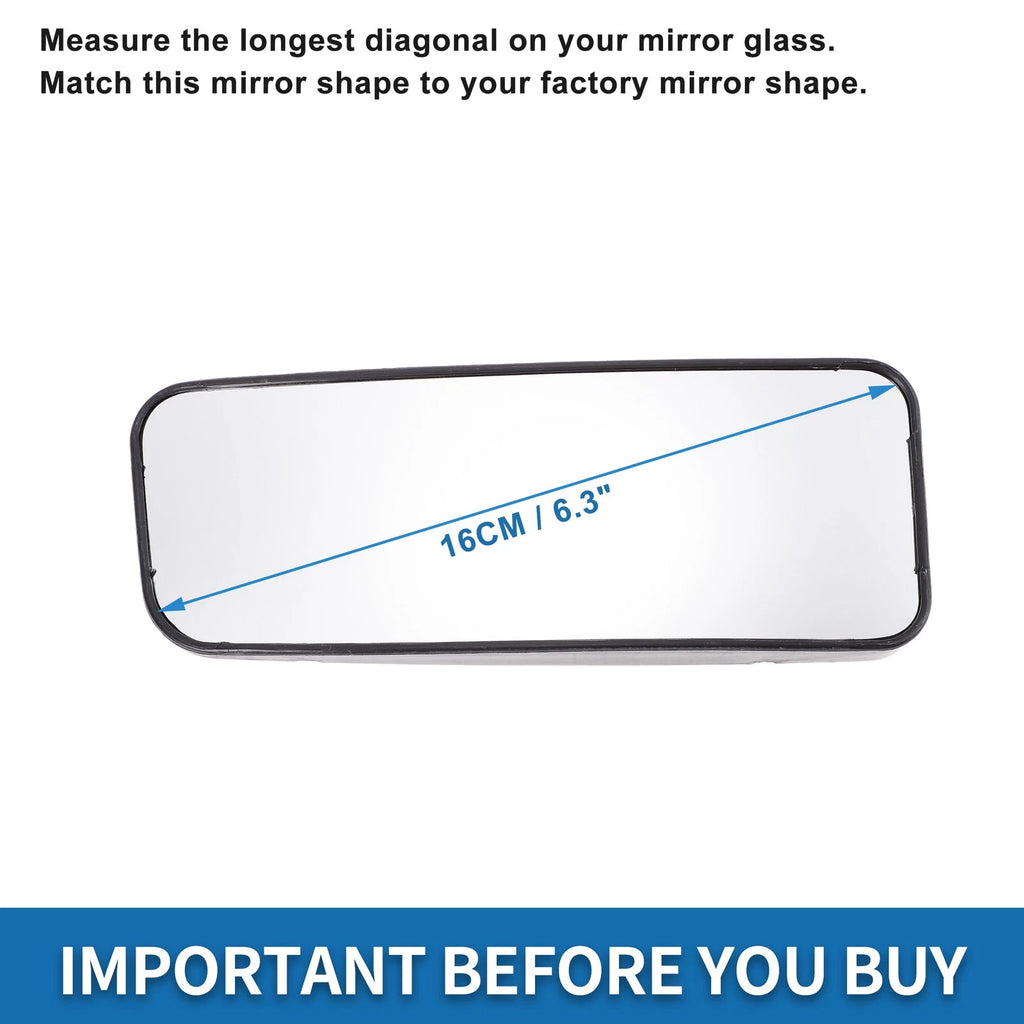 Left Lower Side Mirror Glass Replacement for Mercedes Vito (2014–2024)