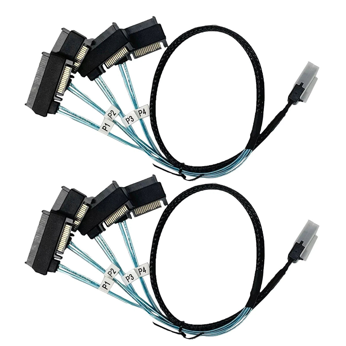 2X SATA Power Cable HDD Connectors 0.5M