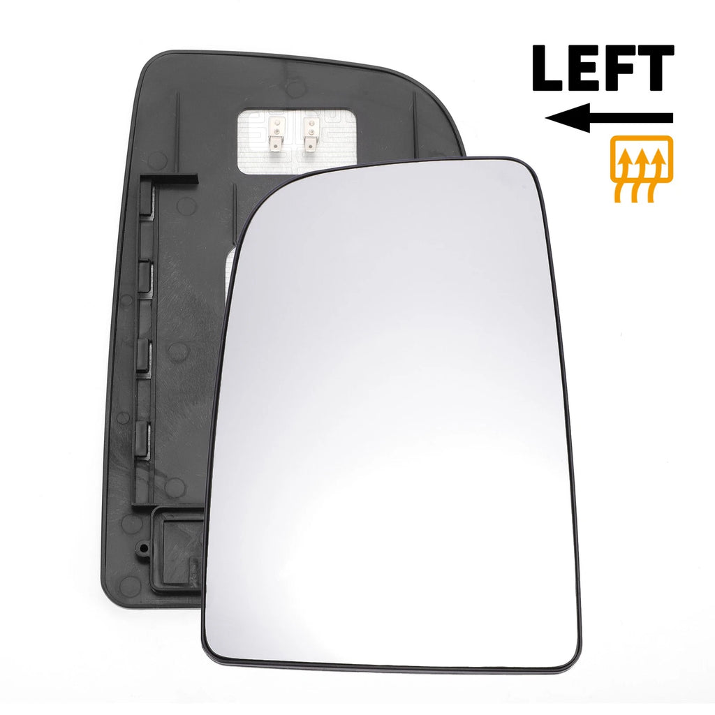 Left Upper White Mirror Glass with Back Heated for Mercedes Sprinter (2006–2011)