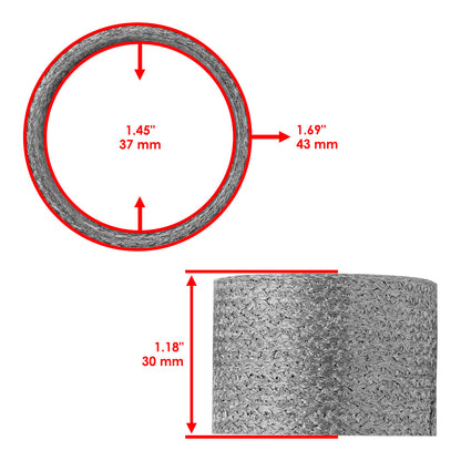Exhaust Muffler Pipe Gasket OEM Replacement for Suzuki SV650 (1999–2008)