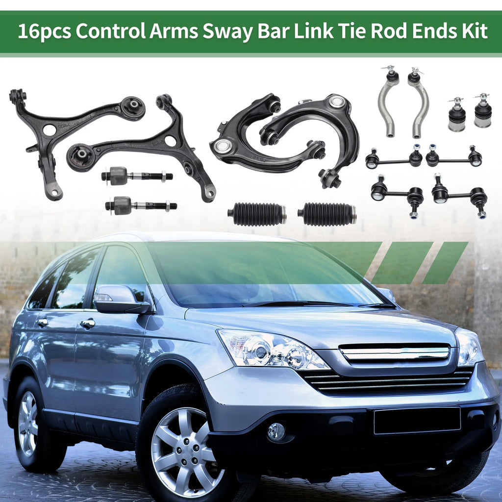 16pcs Front Suspension Control Arm Replacement Kit for Honda Accord (2008–2017)