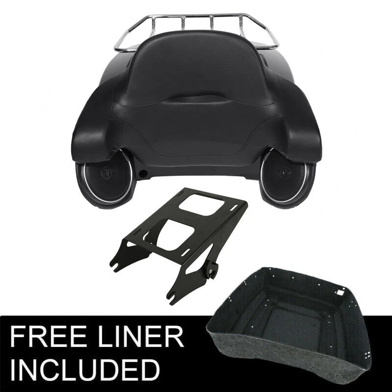 Trunk Pad Speakers Rack Mount for Harley Touring Road Glide (2014–2026)