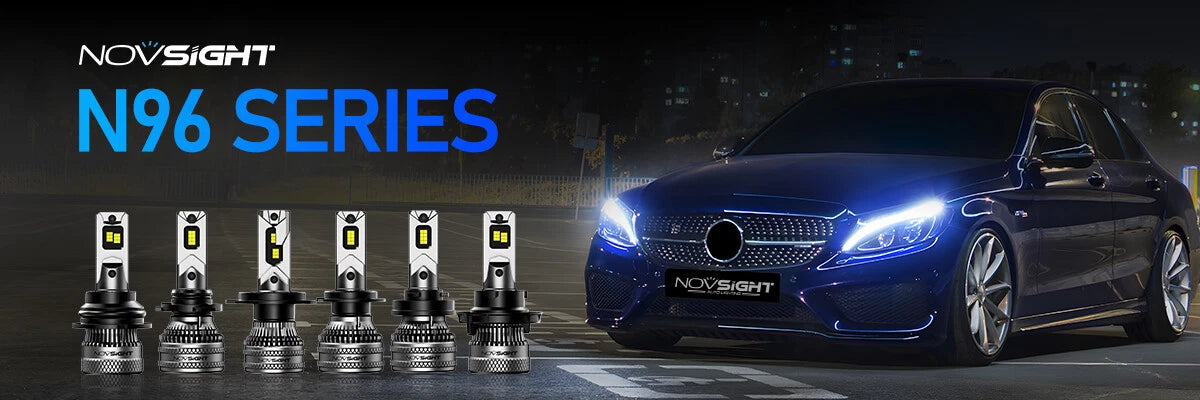 2X NOVSIGHT 9005 HB3 LED Headlight Bulbs Conversion Kit High Beam 6500K