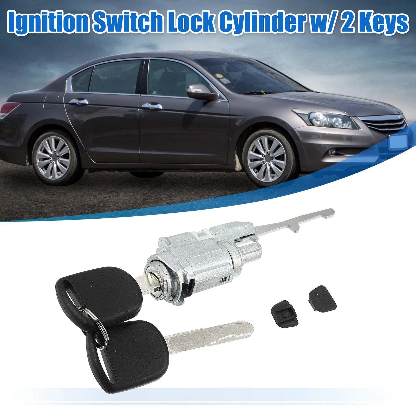 Ignition Switch Cylinder Lock w Key Replacement for Honda Acura (2014–2022)