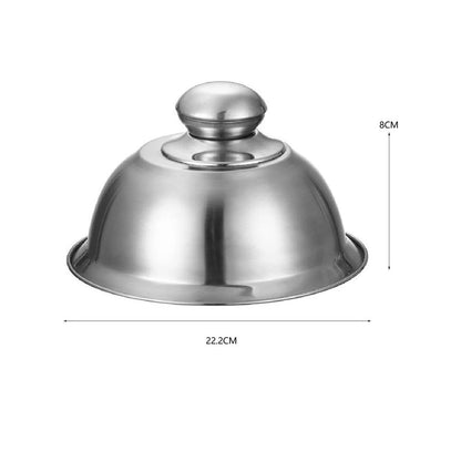 Stainless Steel Hamburger Grill Top Cover for 18/20/22 CM Models