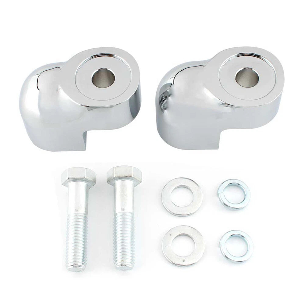 Chrome Handlebar Riser Bar Clamp Kit for Honda VTX1300C (2004–2009)
