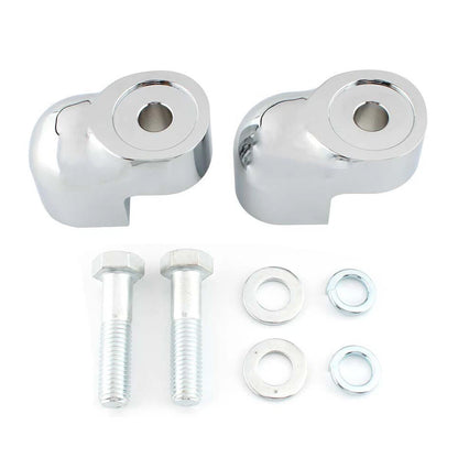 Chrome Handlebar Riser Bar Clamp Kit for Honda VTX1300C (2004–2009)