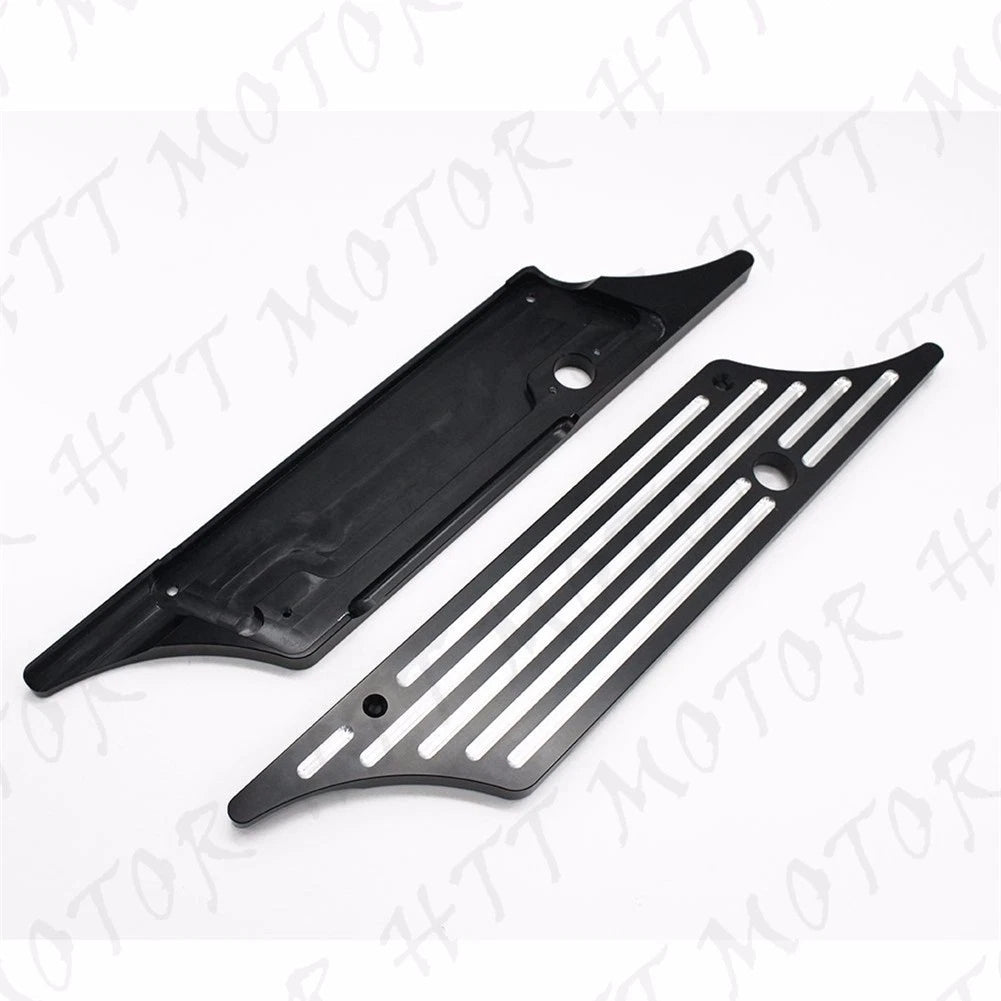 Latch Cover for Harley Touring (1994–2013) - Black Saddlebag Hinges Hardware