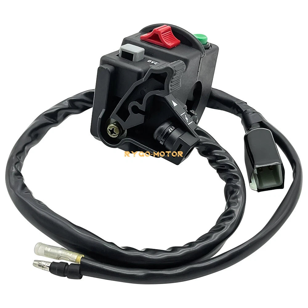 Left Handlebar Switch Start Stop Headlight Override for Kawasaki KFX700 (2004–2009)