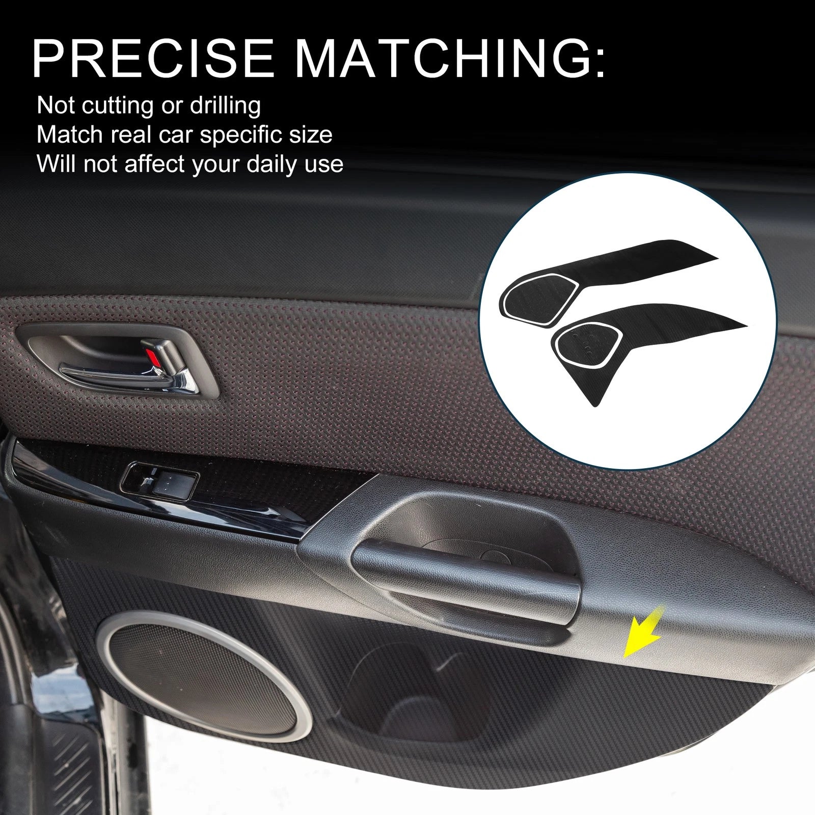 Door Kick Guard Front Rear for Mazda 3 Axela (2004–2020)