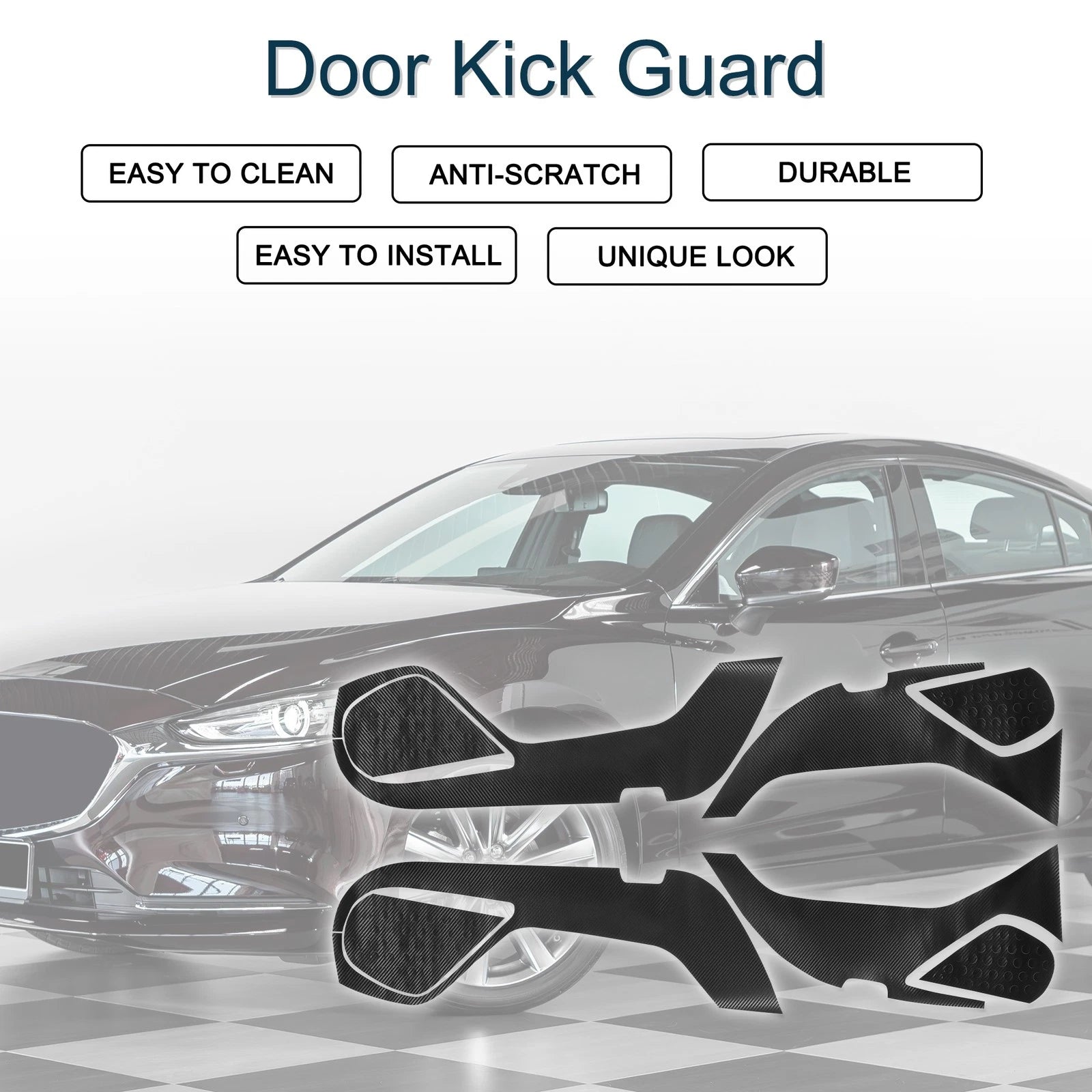 Door Kick Guard Set Replacement for Mazda Atenza (2013–2020) Front Rear