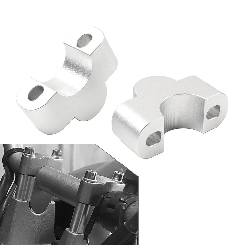 Handlebar Riser Lift Kit Clamps 1" 25mm for Honda Suzuki Kawasaki