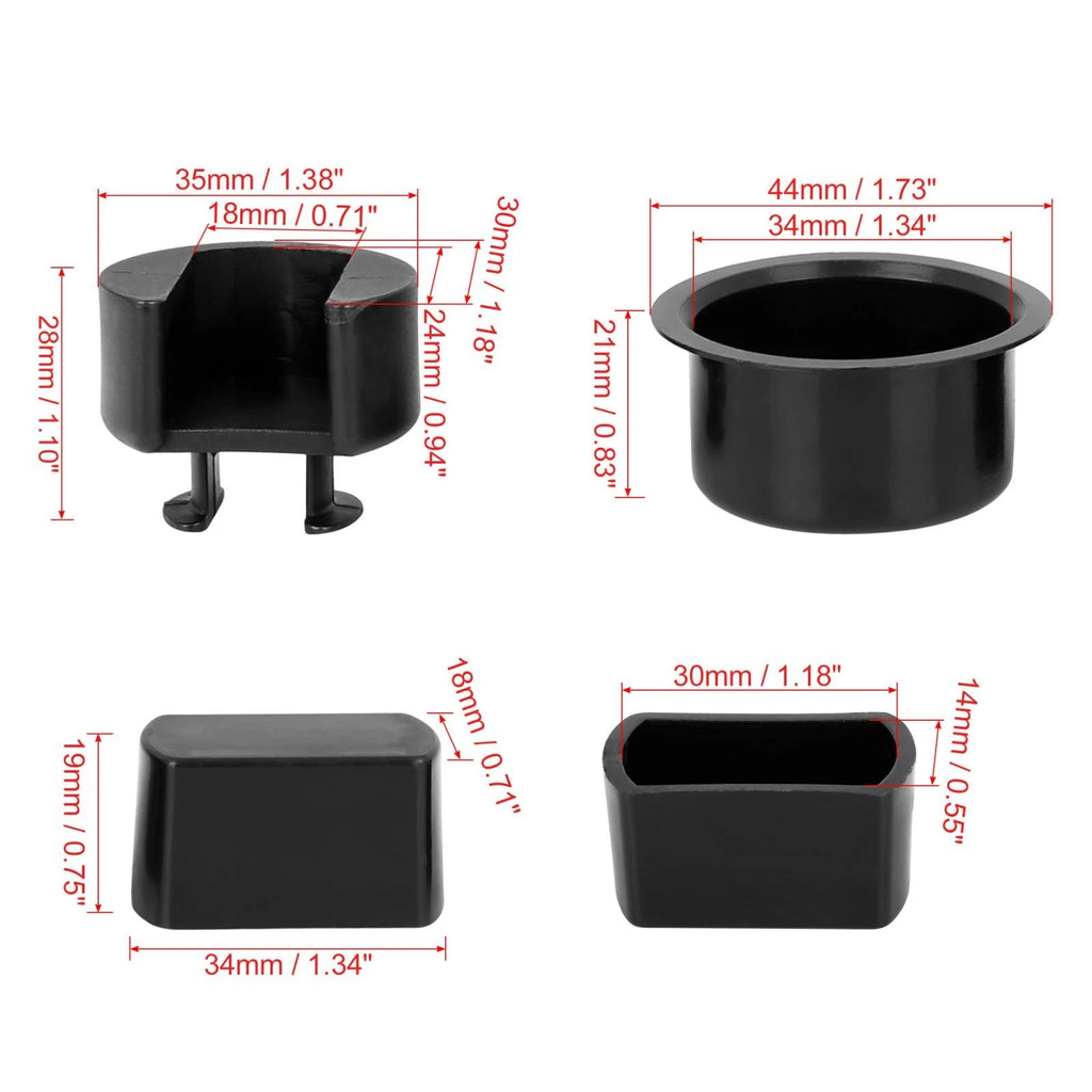Tailgate Hinge Pivot Bushing Insert Kit Replacement for Dodge Ram 1500 (1996–2001)
