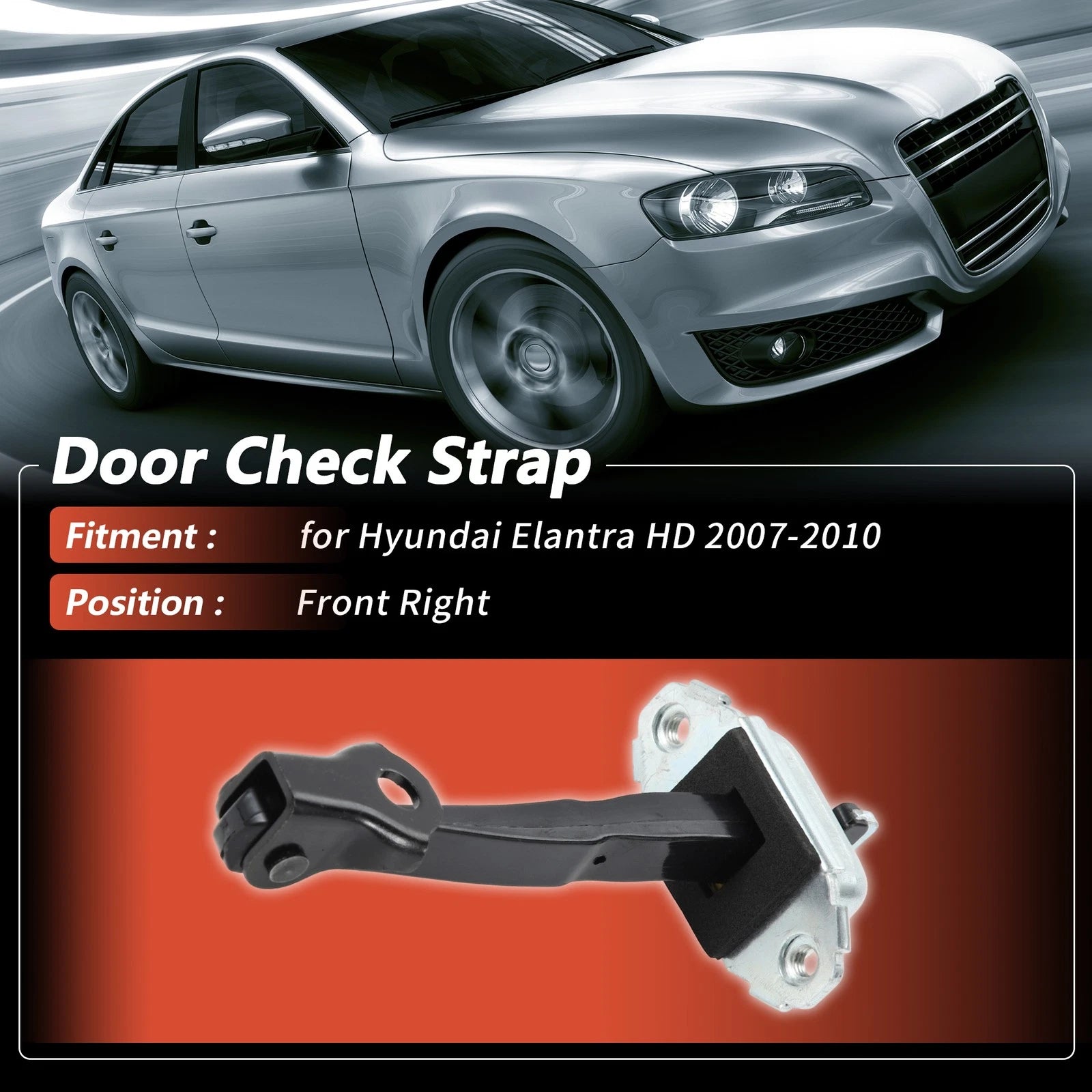Door Check Strap Front Right Replacement for Hyundai Elantra HD (2007–2010)